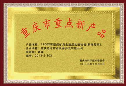 重慶市重點新產品